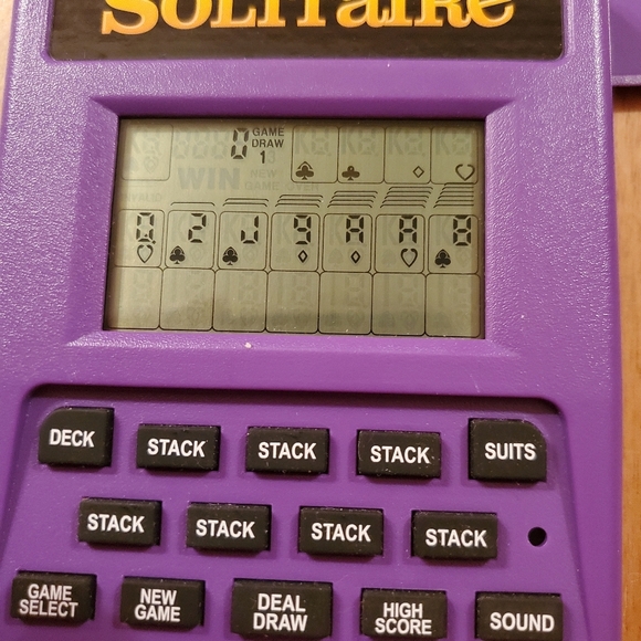 RecZone Classic Solitaire Handheld Game Draw 1 or Draw 3 Tested Used Good 2012 - Picture 2 of 4